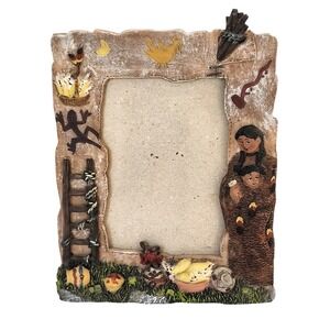 Vintage Native American 3.5x5 Resin Picture Frame NO GLASS Designspirations